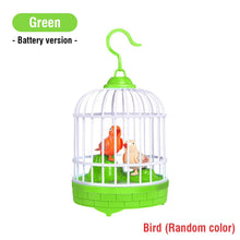 Talking Electric Bird Inductive Sound Control Birdcage Simulation Funny Toy Novelty Gift Birdcage Voice Educational Toy Kid Gift