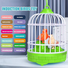 Talking Electric Bird Inductive Sound Control Birdcage Simulation Funny Toy Novelty Gift Birdcage Voice Educational Toy Kid Gift