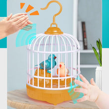 Talking Electric Bird Inductive Sound Control Birdcage Simulation Funny Toy Novelty Gift Birdcage Voice Educational Toy Kid Gift