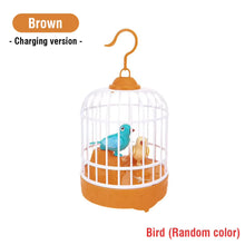 Talking Electric Bird Inductive Sound Control Birdcage Simulation Funny Toy Novelty Gift Birdcage Voice Educational Toy Kid Gift