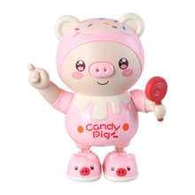 Upgraded Electronic Pets Pig Dancing Toy Doll, Electric Lighting Music Twisting Swing Left and Right Walking Cute Pig Smart Doll