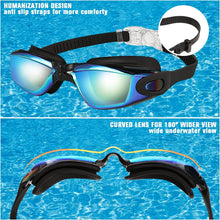 Swim Goggles, 2 Pack Anti-Fog No Leaking Anti-Uv Silicone Swimming Goggles for Teen Youth Adult Women Men