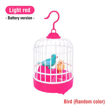 Talking Electric Bird Inductive Sound Control Birdcage Simulation Funny Toy Novelty Gift Birdcage Voice Educational Toy Kid Gift