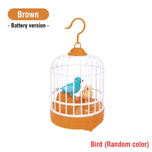 Talking Electric Bird Inductive Sound Control Birdcage Simulation Funny Toy Novelty Gift Birdcage Voice Educational Toy Kid Gift