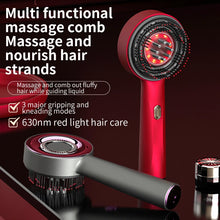 Electric Vibration Massage Comb Red Light Therapy Hair Growth Massage Scalp Brush anti Hair Loss Liquid Oil Applicator Hair Care