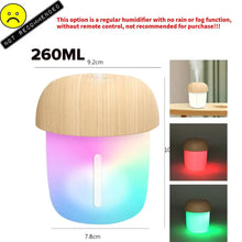 Mushroom Cloud Rain Humidifier Relaxing Raindrop Aromatherapy Machine Ultrasonic Atomization Humidification Colorful Night Light