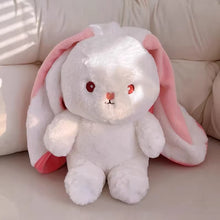 25Cm Cute Strawberry Carrot Rabbit Plush Toy Stuffed Creative into Fruit Transform Baby Cuddly Bunny Doll for Kid Birthday Gift