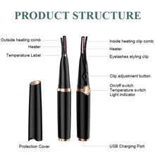 Professional Electric Heated Eyelash Curler for Long-Lasting, Natural Curling Results