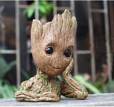 Baby Groot Pen Pot Tree Man Pens Holder or Flower Pot with Drainage Hole Perfect for a Tiny Succulents Plants 6